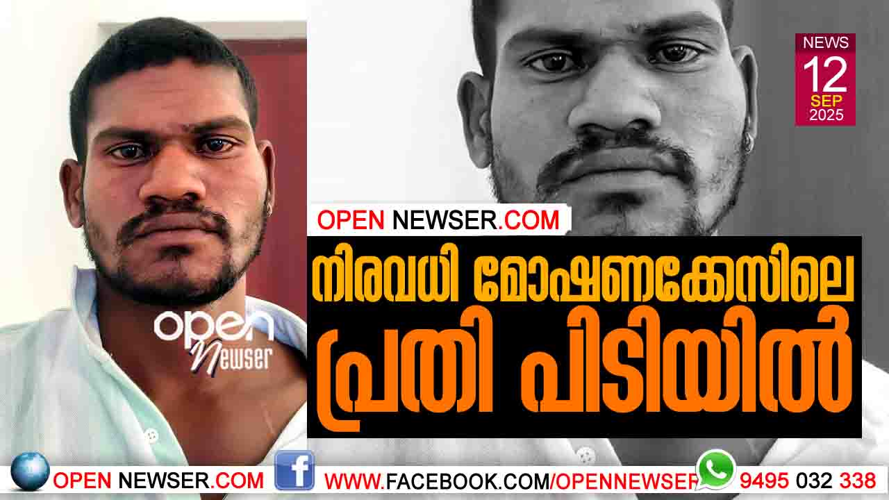 നിരവധി മോഷണക്കേസിലെ പ്രതി പിടിയില്