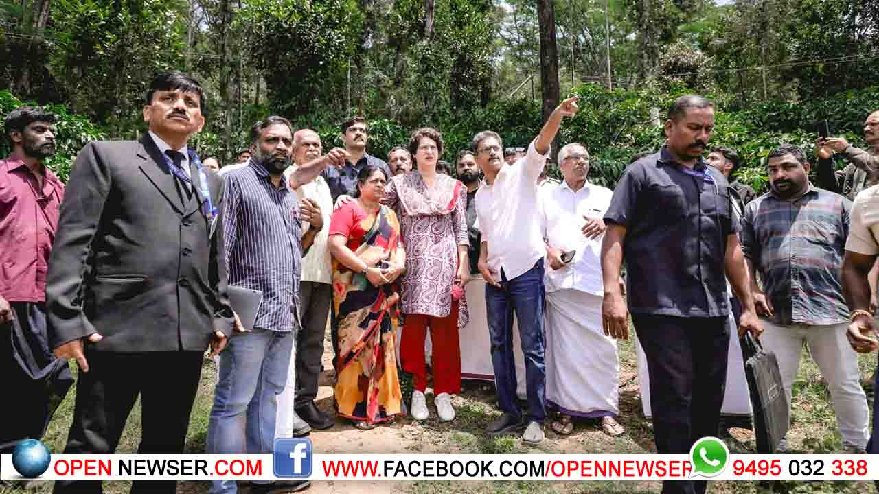 ചൂരല്മല മുണ്ടക്കൈ ദുരന്ത പ്രദേശങ്ങള് സന്ദര്ശിച്ച് പ്രിയങ്ക ഗാന്ധി എം. പി.