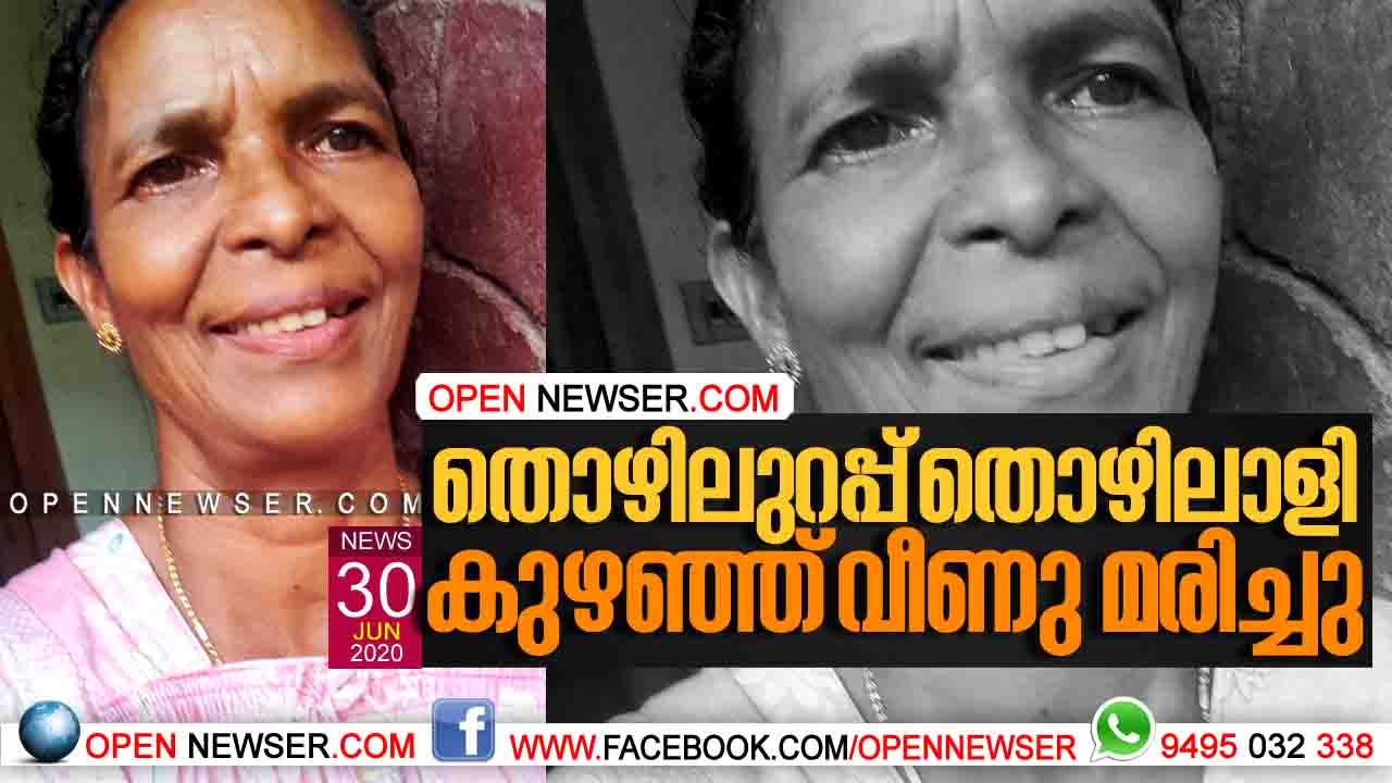 തൊഴിലുറപ്പ് തൊഴിലാളി കുഴഞ്ഞ് വീണു മരിച്ചു