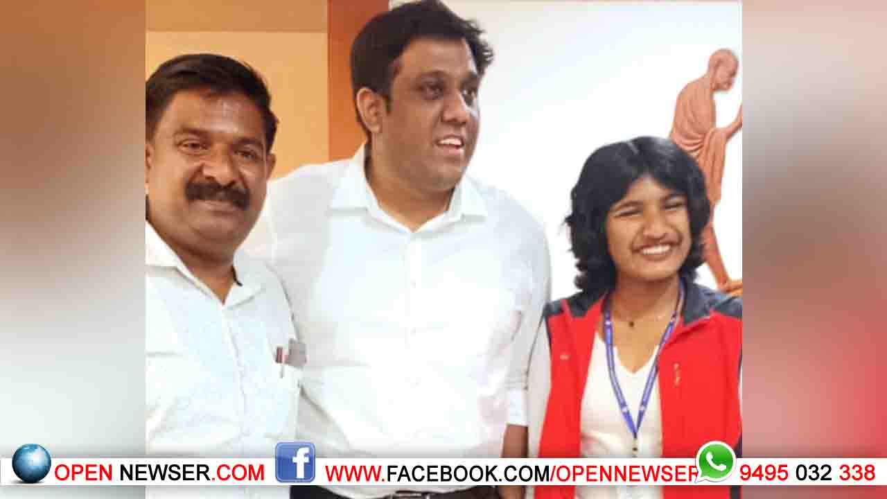 മാളവിക വി.എസ്. എസ്.എസ്.എല്.സി.യില് ഫുള് എ പ്ലസ്; കലക്ടര്ക്ക് നല്കിയ ഉറപ്പ് പാലിച്ചു