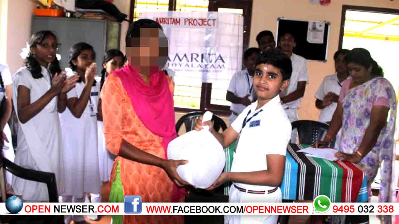 സഹായഹസ്തവുമായി പുല്പ്പള്ളി അമൃത വിദ്യാലയത്തിലെ വിദ്യാര്ത്ഥികള്