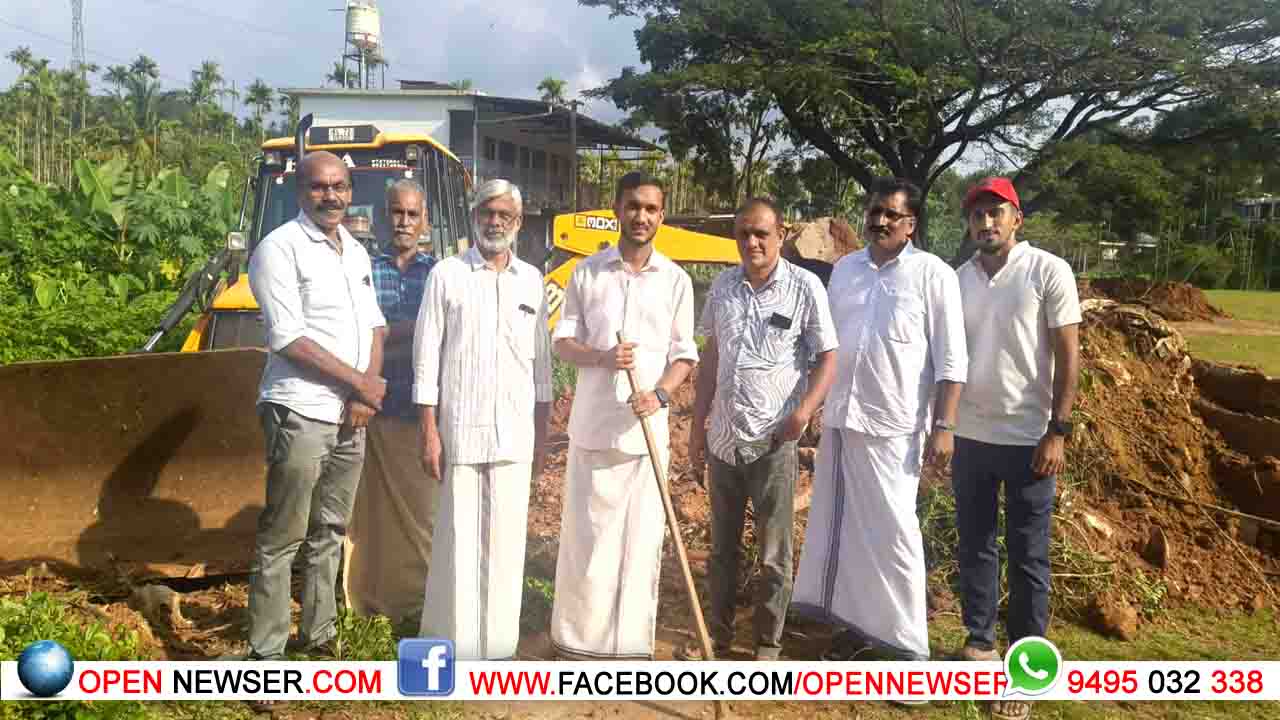 വെള്ളമുണ്ട ഗ്രൗണ്ട് നവീകരണം :പ്രവൃത്തി ഉദ്ഘാടനം ചെയ്തു
