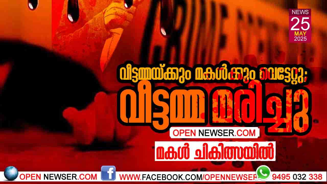 വീട്ടമ്മയ്ക്കും മകള്ക്കും വെട്ടേറ്റു; വീട്ടമ്മ മരിച്ചു; മകള് ചികിത്സയില്